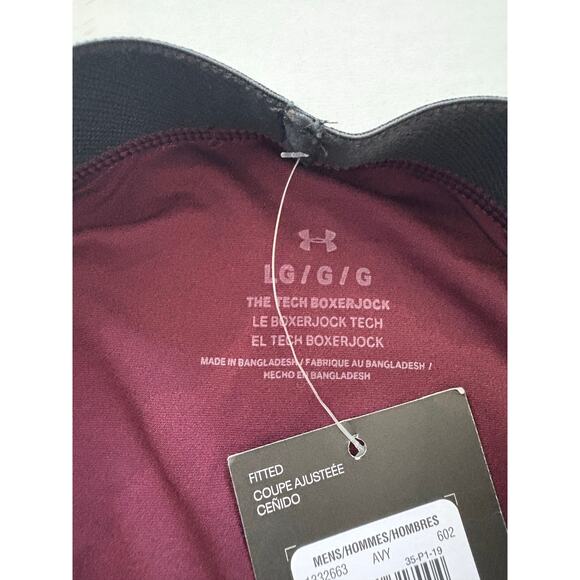 Under Armour Men's UA The Tech 6-inch Boxerjock Maroon Size Large Boxer Brief - Picture 5 of 7